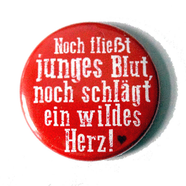 Button "Wildes Herz"